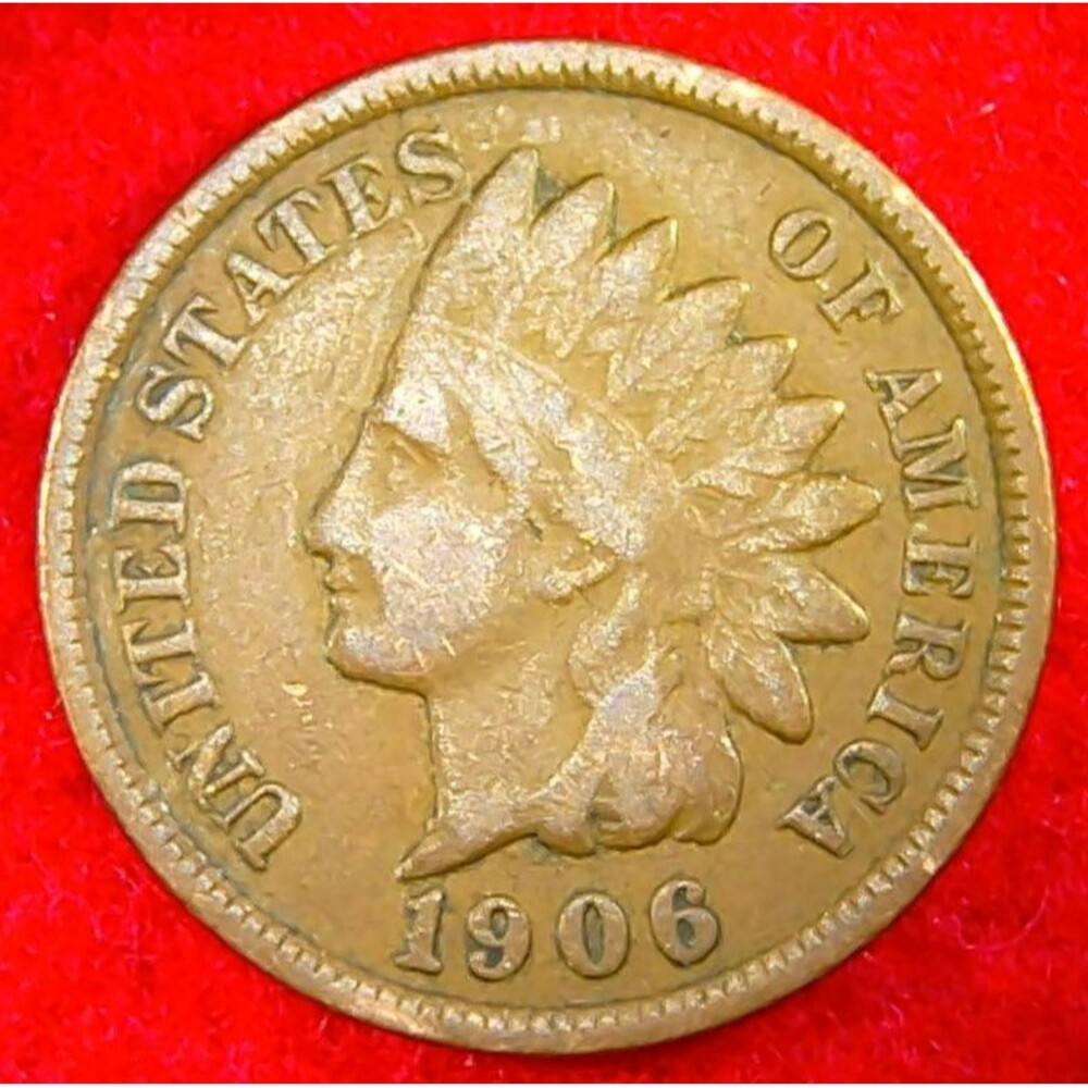 1906 Indian Head Cent Coin - Very nice Lot 261